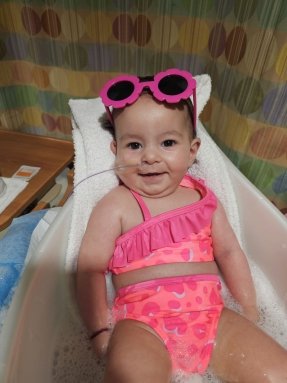 baby in bath