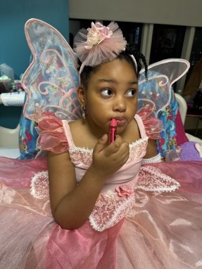child in a fairy costume