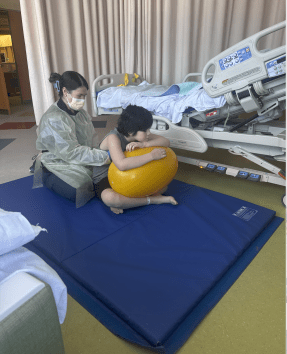 child in physical therapy