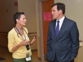 Image for news article Assemblyman Byrne Makes Rounds at Blythedale