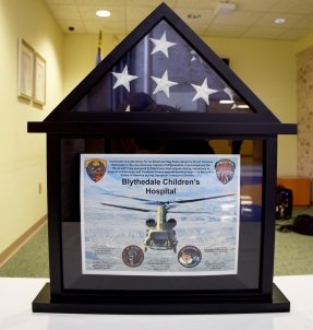 Image for news article  Veteran, Family Honor Blythedale Children's Hospital with Flag Dedication