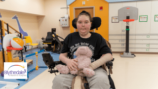 photo of child in therapy village