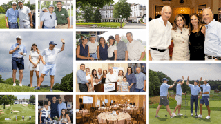 Collage from Pops Memorial Golf Outing 2025