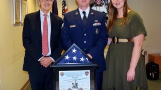 Image for news article Veteran, Family Honor Blythedale Children's Hospital with Flag Dedication