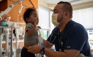 Child with Respiratory Therapist