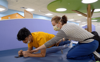 patient in physical therapy