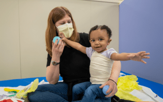 young child in therapy