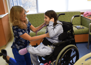 child with nurse 