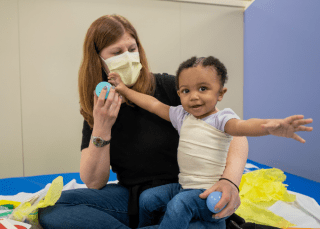 young child in therapy