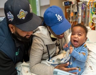 Baby with parents