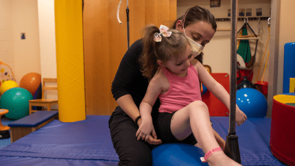 child and physical therapist