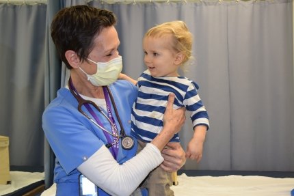 doctor and baby