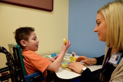 child in speech pathology