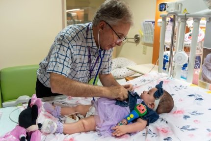 Doctor with baby