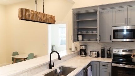 kitchen at the Caregiver Cottage