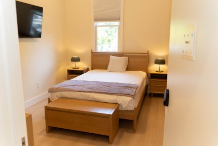 bedroom at the new caregiver cottage